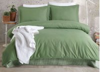 Постельное белье ранфорс Delux Turkiz - Kalamaki Green (Turkey), евро